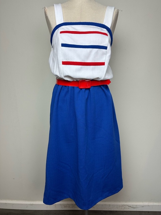 Vintage Dresses & Skirts - Vintage 80s Patriotic Dress
